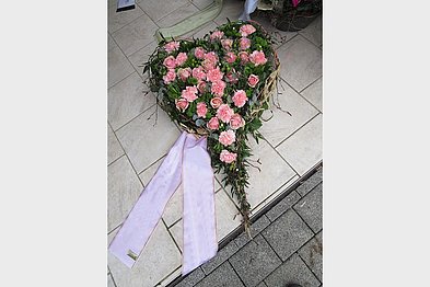 Blumenherz in rosa